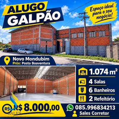 Depósito-Galpão, 1074 m² - Foto 1