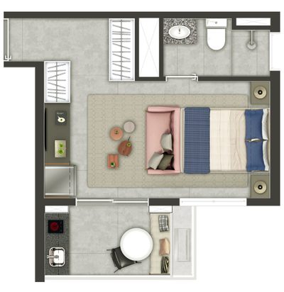 Kitnet-Studio, 18 m² - Foto 4