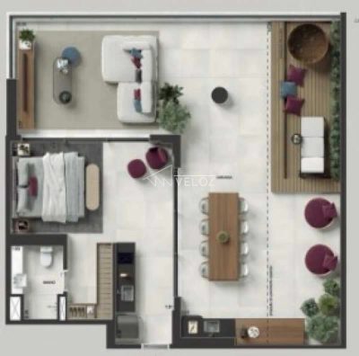 Apartamento, 1 quarto, 110 m² - Foto 1