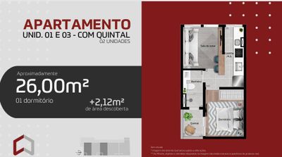 Apartamento, 1 quarto, 26 m² - Foto 3