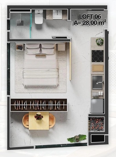 Apartamento, 1 quarto, 28 m² - Foto 5