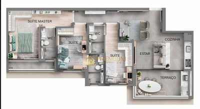 Apartamento, 3 quartos, 90 m² - Foto 2