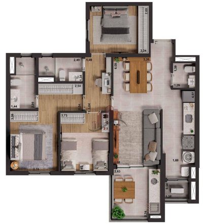 Apartamento, 3 quartos, 115 m² - Foto 5