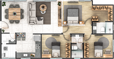 Apartamento, 3 quartos, 90 m² - Foto 5