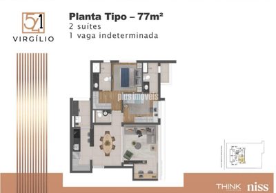 Apartamento, 2 quartos, 77 m² - Foto 4