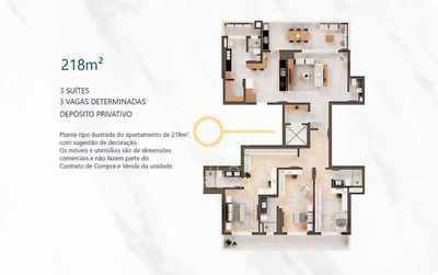 Apartamento, 3 quartos, 218 m² - Foto 2