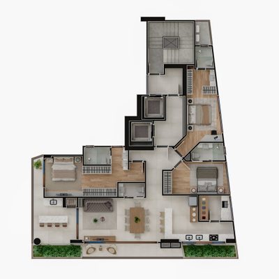Apartamento, 3 quartos, 158 m² - Foto 2