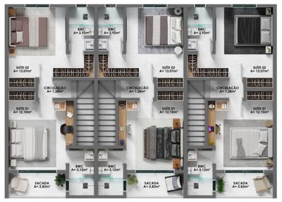 Casa, 2 quartos, 80 m² - Foto 4