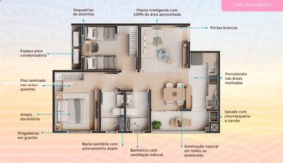 Apartamento, 2 quartos, 62 m² - Foto 3