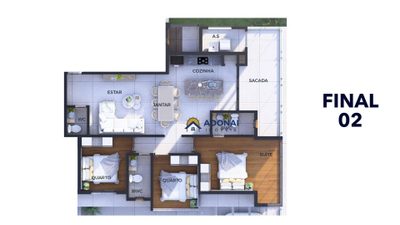 Apartamento, 3 quartos - Foto 4