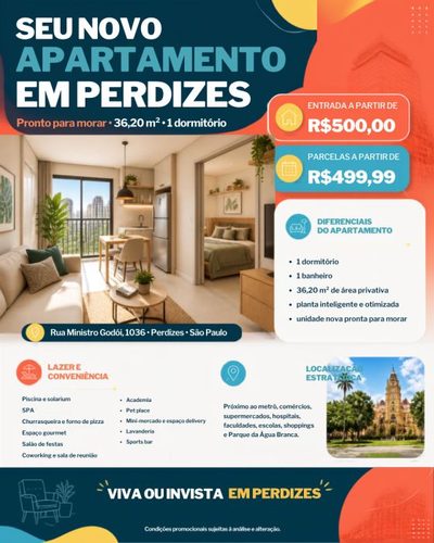 Apartamento, 1 quarto, 36 m² - Foto 1