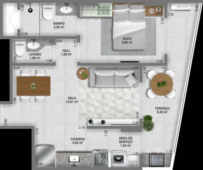 Apartamento, 1 quarto, 50 m² - Foto 4
