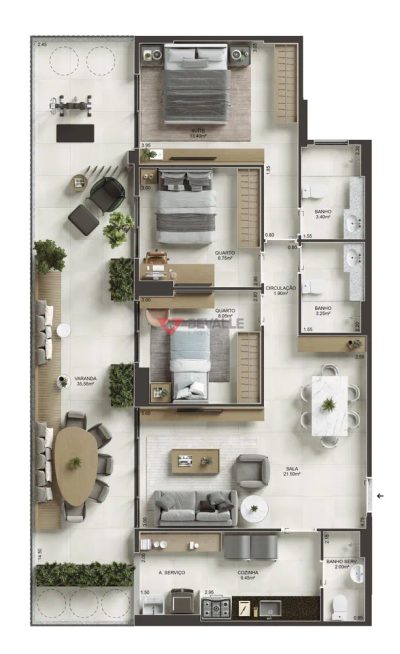Apartamento, 4 quartos, 155 m² - Foto 5