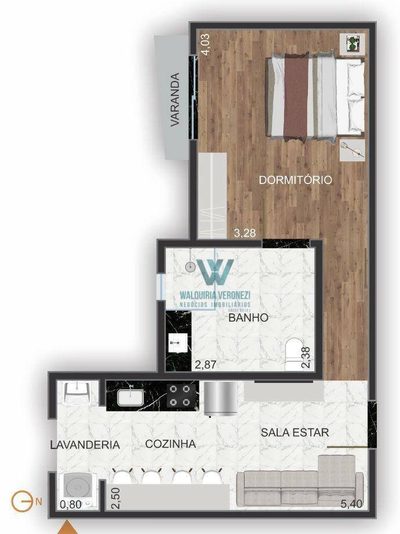 Apartamento, 2 quartos, 43 m² - Foto 4