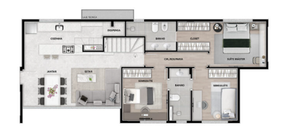 Apartamento, 3 quartos, 119 m² - Foto 1
