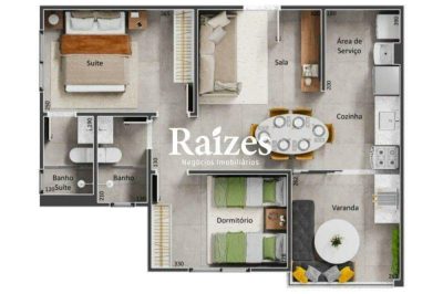 Apartamento, 2 quartos, 56 m² - Foto 4
