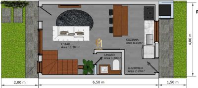 Casa, 2 quartos, 45 m² - Foto 5