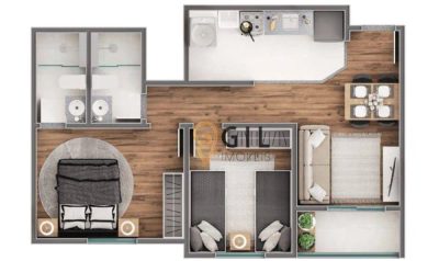 Apartamento, 2 quartos, 51 m² - Foto 3