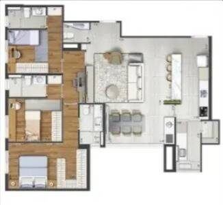 Apartamento, 3 quartos - Foto 1