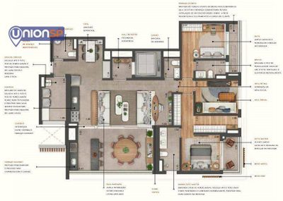 Apartamento, 3 quartos, 169 m² - Foto 1