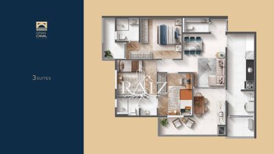 Apartamento, 3 quartos, 91 m² - Foto 1