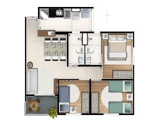 Apartamento, 2 quartos, 46 m² - Foto 4