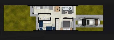 Casa, 2 quartos, 40 m² - Foto 1
