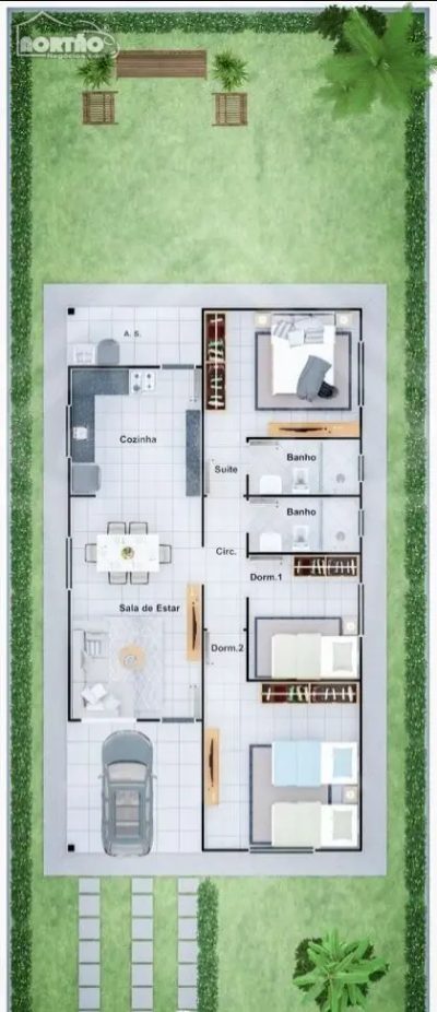 Casa, 3 quartos, 92 m² - Foto 2
