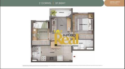 Apartamento, 2 quartos, 37 m² - Foto 5