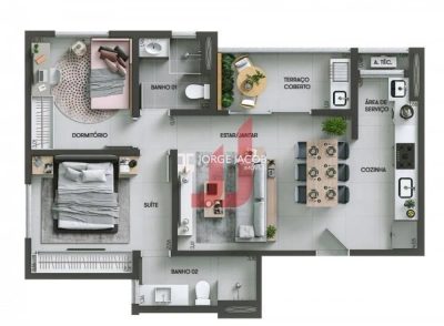 Apartamento, 1 quarto, 48 m² - Foto 4