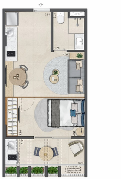Casa, 2 quartos, 61 m² - Foto 3