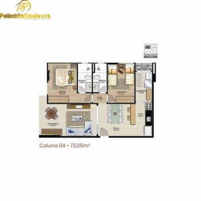 Apartamento, 2 quartos, 72 m² - Foto 2
