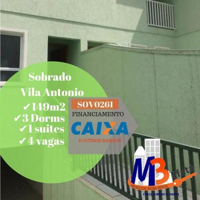 Sobrado, 3 quartos, 149 m² - Foto 1