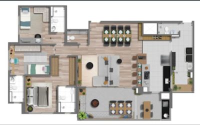 Apartamento, 3 quartos, 133 m² - Foto 3