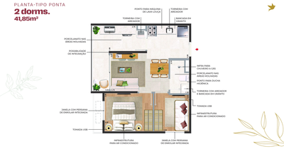 Casa, 2 quartos, 65 m² - Foto 4