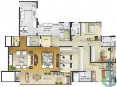 Apartamento, 3 quartos, 133 m² - Foto 2