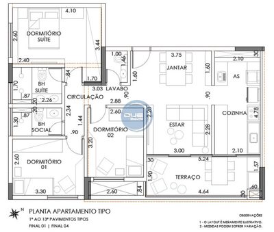Apartamento, 3 quartos, 87 m² - Foto 2