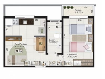 Kitnet-Studio, 50 m² - Foto 4