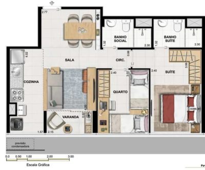 Apartamento, 2 quartos, 56 m² - Foto 5