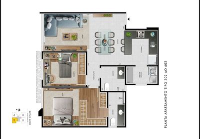 Apartamento, 2 quartos, 67 m² - Foto 2