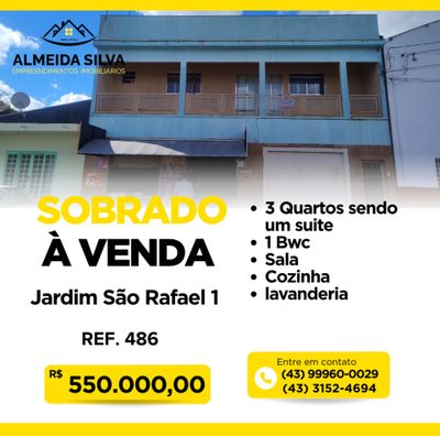 Sobrado, 3 quartos - Foto 1
