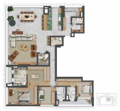 Cobertura, 4 quartos, 488 m² - Foto 3