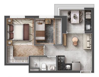 Apartamento, 2 quartos, 47 m² - Foto 4