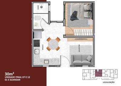 Apartamento, 1 quarto, 30 m² - Foto 5