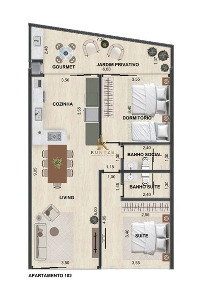 Apartamento, 2 quartos, 110 m² - Foto 5