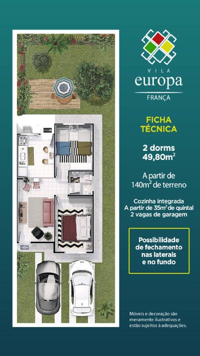 Casa de Condomínio, 2 quartos - Foto 3