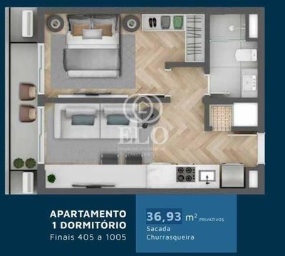 Apartamento, 1 quarto, 49 m² - Foto 3