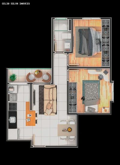 Apartamento, 2 quartos - Foto 2