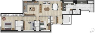 Apartamento, 2 quartos, 144 m² - Foto 3