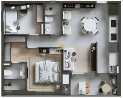Apartamento, 2 quartos, 67 m² - Foto 3